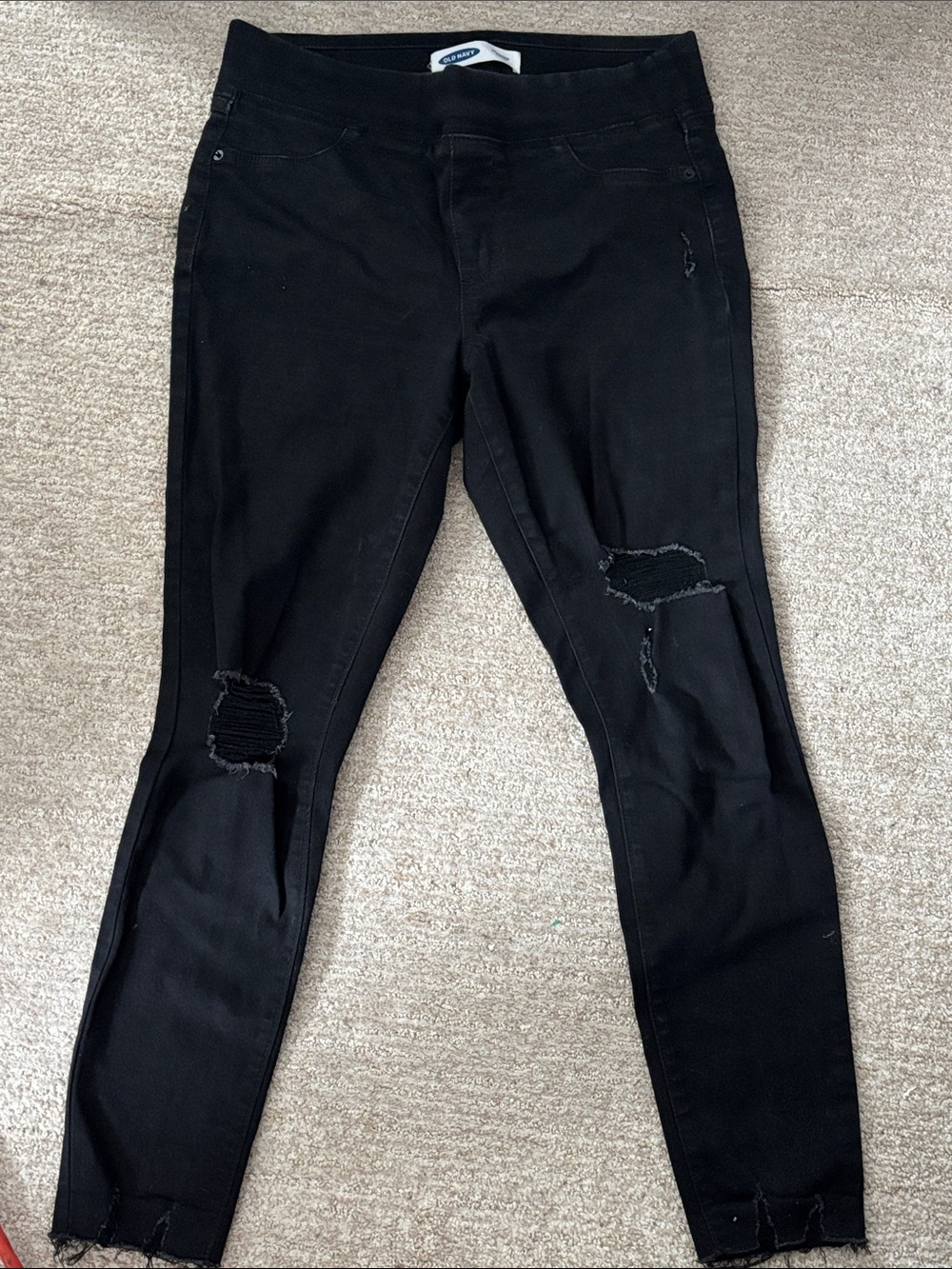 Old Navy Black Rockstar Distressed Women’s Jeans